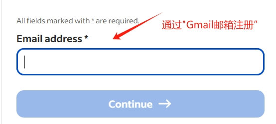 register with gmail